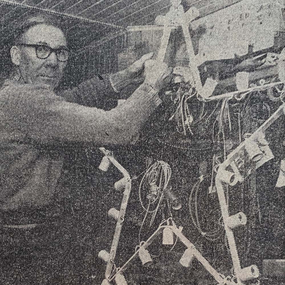 Valter Sjögren i verkstaden